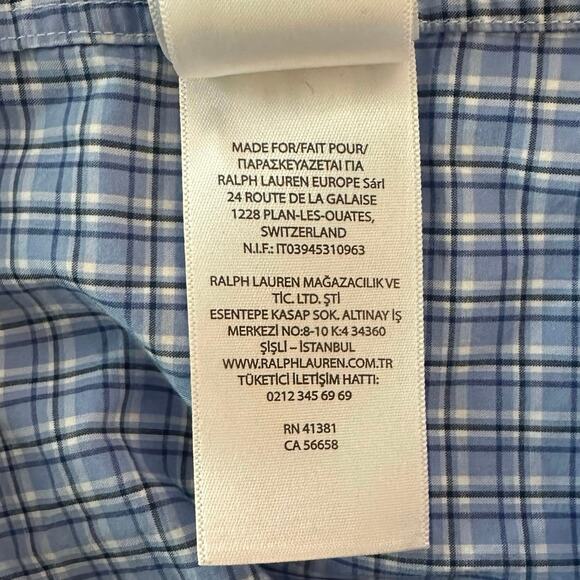Ralph Lauren Men’s Plaid Button Down Short Sleeve Shirt
Size XL Pony Logo Office - Picture 9 of 10